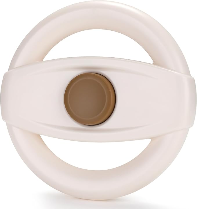 Accmor Stroller Steering Wheel Toy, Pretend Driving Simulated Steering Wheel for Stroller Shopping Carts Universal Detachable Funny Toy Attachment Accessories