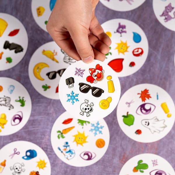 Asmodee Spot It! Classic Card Game (2024 Refresh) - Eco-Sleeve Edition, 5-in-1 Visual Perception Game for Quick Reflexes and Family Fun, Ages 6+, 2-8 Players, 10 Minute Playtime