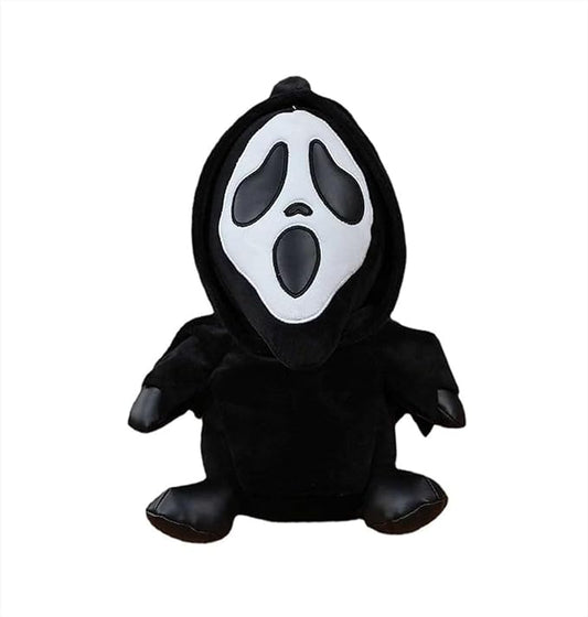 Spooky Horror Plush with Phantom Mask Creepy Stuffed Animal Toy Scary Doll for Kids and Game Fans Great Gift for Birthday Halloween Christmas Party