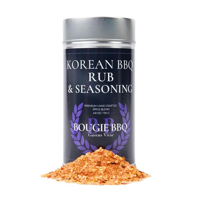 Gustus Vitae | Spicy Korean BBQ Seasoning | Natural Small Batch Gourmet Mix | Gourmet Spice Blend | Non GMO | No MSG | No Fillers | Handmade in USA | Magnetic Tin | Small Batch | All Natural