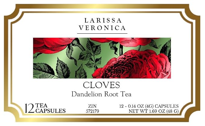 Cloves Dandelion Root Tea (Single Serve K-Cup Pods) (12 pods, ZIN: 572179) - 2 Pack