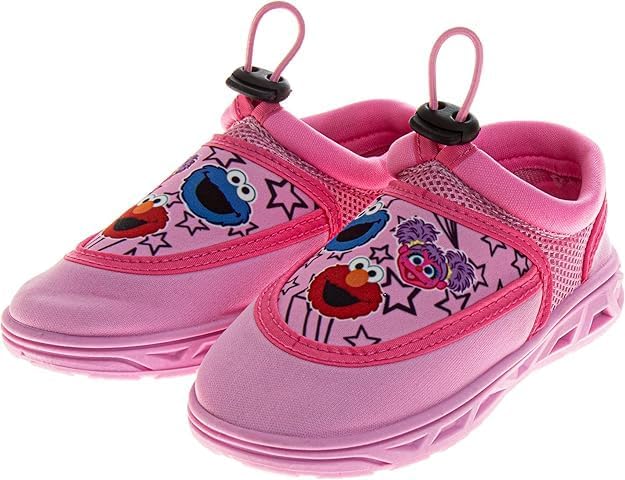Girls Character Water Shoes Frozen Minnie Mouse Paw Patrol Moana Sesame Street & Little Mermaid Slip-On Aqua Socks Quick Dry Beach Pool Shoes Sizes: 3-4 Infant 5-10 Toddler 11-12 Little Kid