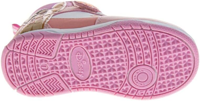 Josmo Girls High Top Sneakers Minnie Mouse Frozen Elsa Anna Paw Patrol Skye Lilo & Stitch Moana Character Shoes for Girls Size Toddler to Little Kid