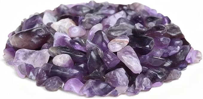 Bulk Raw Amethyst Crystals - Beginner DIY Healing Crystal Set, 0.6-1.2” Natural Unpolished Gemstones for Terrarium, Meditation, Tarot, Grids, Aroma Stone, 0.45lb