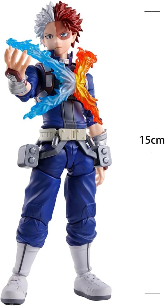 LUNK MHA Midoriya Izuku Action Figures Movable Statue,Todoroki Shouto MHA Kacchan Figure,Cartoon Hero Figura Anime Figurine Ornament Collection Gifts