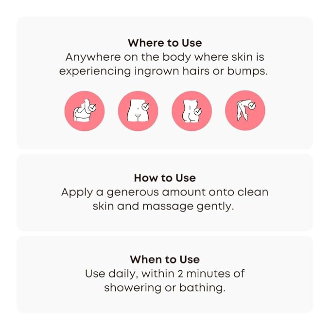 Bushbalm Ingrown Hair Oil - Helps Prevent and Repair Skin from Ingrown Hairs, Razor Burn & Underarm Bumps - Soothe Skin from Post Shave Itchiness, Irritation and Redness, 30 ml - Watermelon Sugar Oil