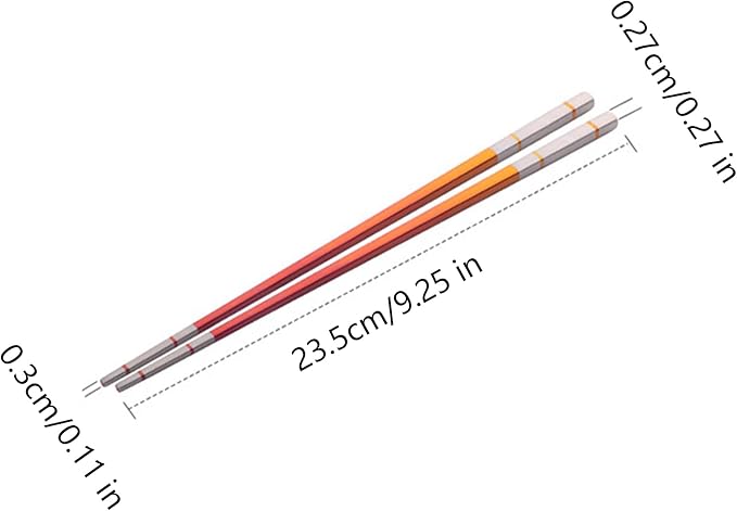 Reusable Stainless Steel Chopsticks,Dishwasher Safe , Easy to Use(5 PCS,blue)