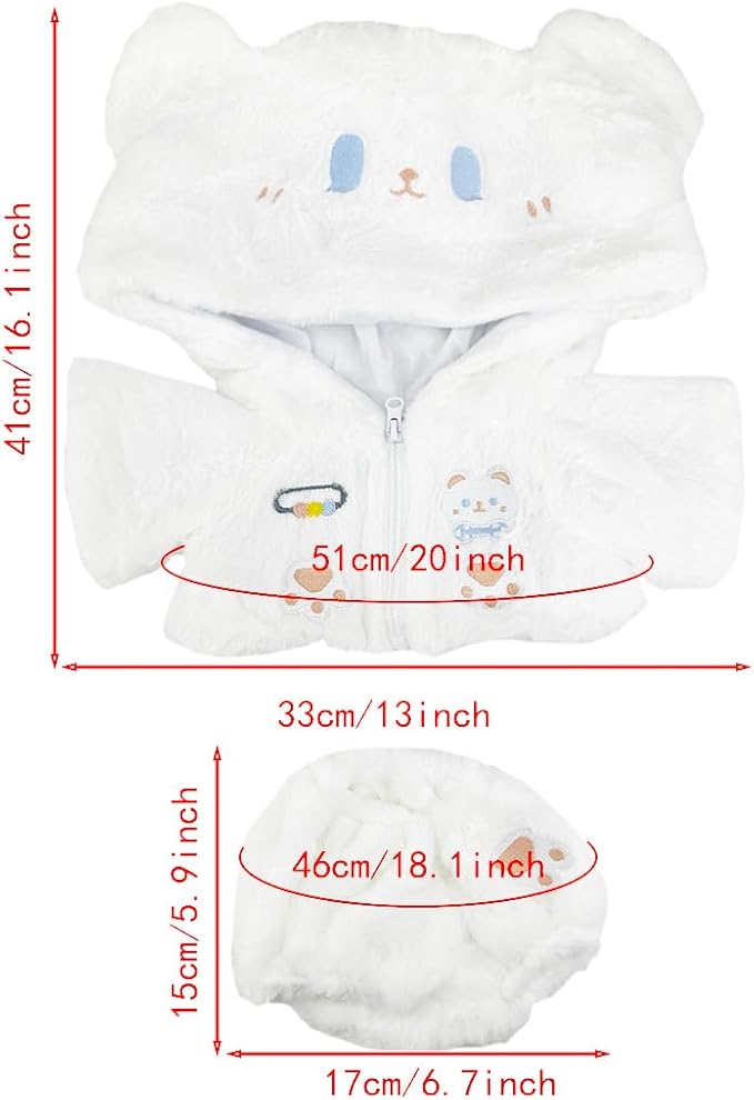 14"-18" Stuffed Animal Clothes Hoodies Pants Make Your Own Stuffed Animals Dress Up Accessories