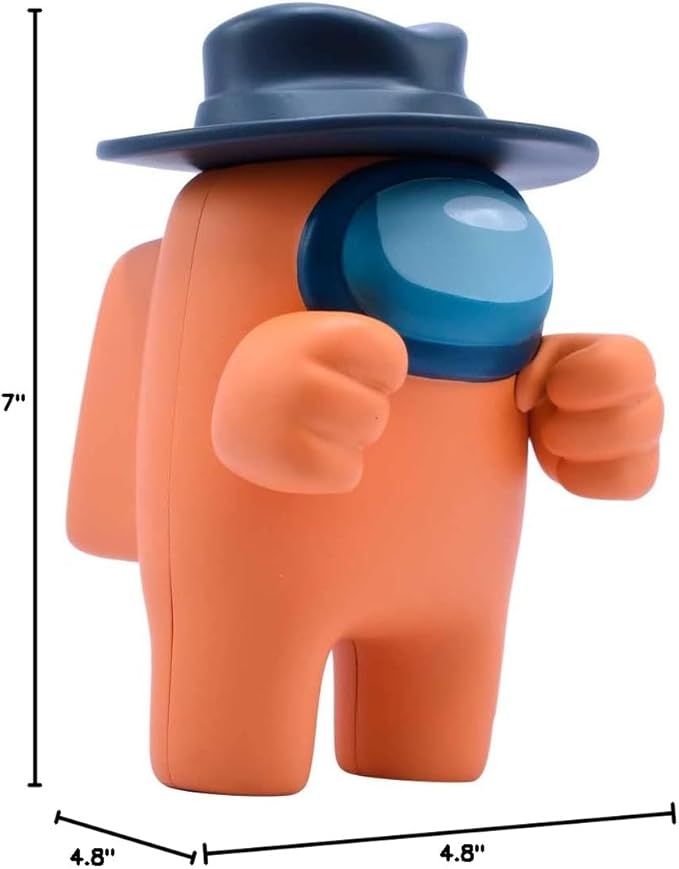 Among Us Series 2 7″ Orange Crewmate with Hat – Official Just Toys Collectible Figure