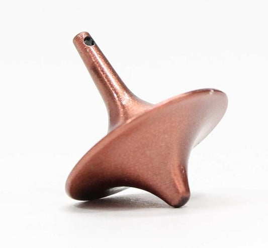 Zeekio The Tiny Top Really Small Spin Top - Insane Spin Times (Copper)