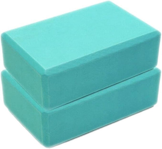 Yoga Blocks Bulk 2 Pack Supportive Latex-Free EVA Foam Yoga Blocks Set,9×6×3 Inches Non-Slip Surface Lightweight High Density Yoga Blocks for Exercise Pilates Stretching Meditation