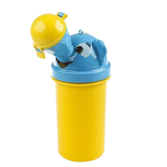 Portable Kids Baby Urinal Potty Bottle Emergency Toilet for Camping Car Travel - Yellow, 7 inch