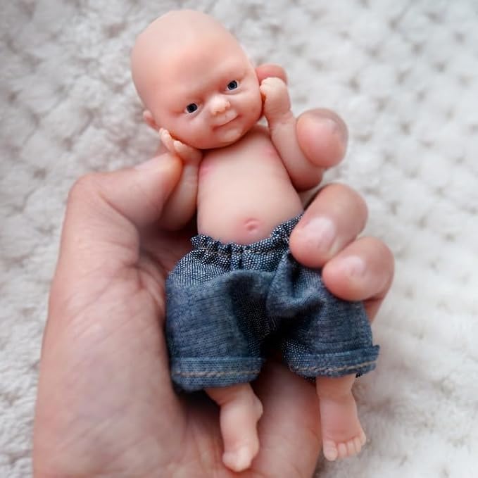 Mire & Mire 4.5" Micro Preemie Full Body Silicone 13cm Baby Boy Doll Lifelike Mini Reborn Doll Surprice Children Anti-Stress