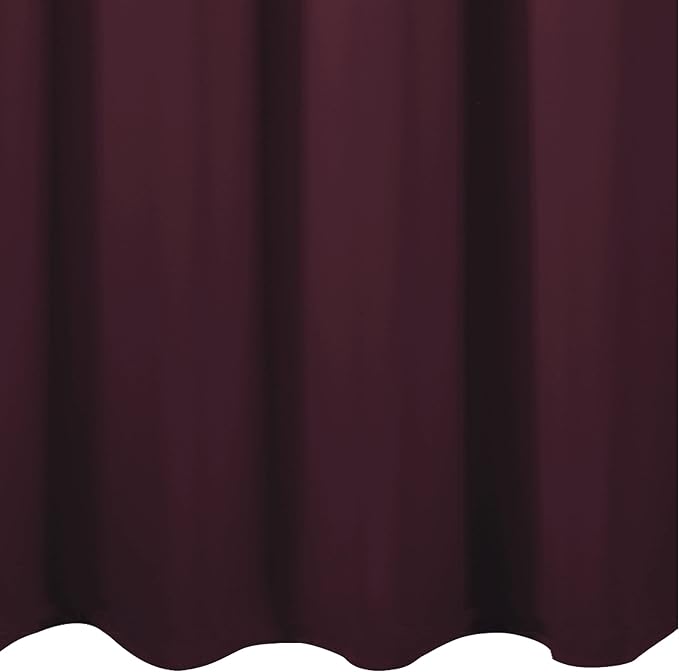 LEMOMO Burgundy Red Blackout Curtains 52 x 63 Inch Length/Set of 2 Curtain Panels/Thermal Insulated Room Darkening Blackout Curtains for Bedroom