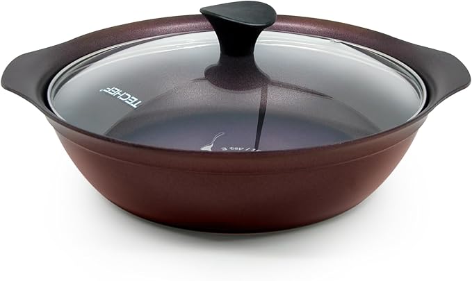 TECHEF - Art Pan Collection, Soup Pot With Glass Lid, Made in Korea (3.7-quart)