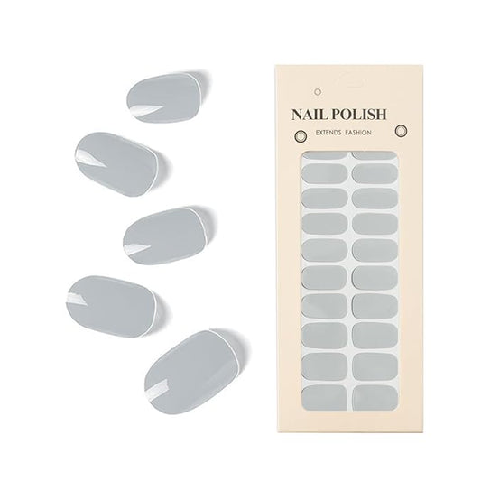 Nail Stickers 20 Pieces Full Wraps Nail Polish Strips, Self-Adhesive Gel Nail Art Decals for Women Girls (B4-13)