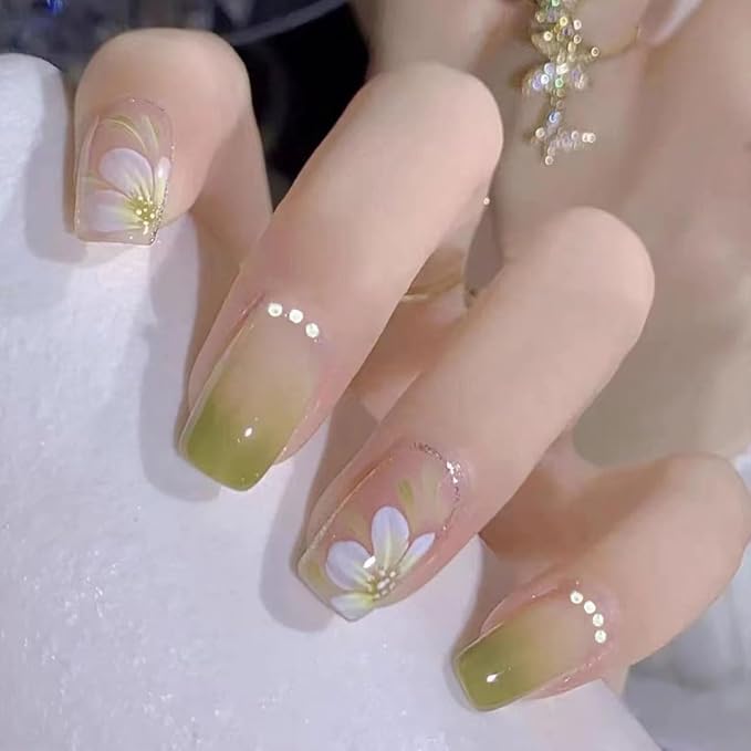 Nail Stickers 20 Pieces Full Wraps Nail Polish Strips, Self-Adhesive Gel Nail Art Decals for Women Girls
