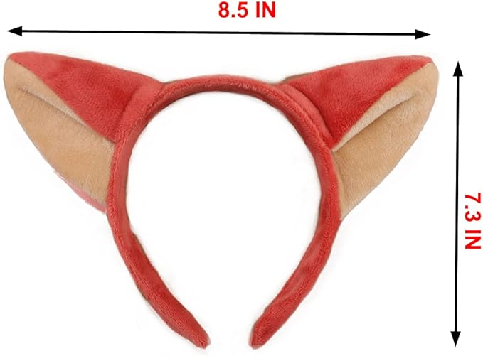 Plush Animal Ears and Horns Headband-Halloween Christmas Festival Theme Party Animal Cosplay Costume Headbands