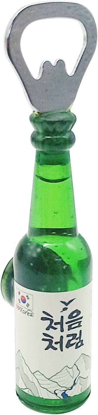 Creative Korea Soju Shape Bottle Opener Kitchen Accessories Fridge Magnets (F)