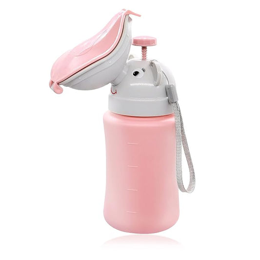 Pee Bottle for Kids - Travel Urinal Portable Potty Pee Cup for Girl Child Toddler Baby Urinal Emergency Toilet for Car Travel Road Trip Essentials Camping Potty Pee Training Leak Proof