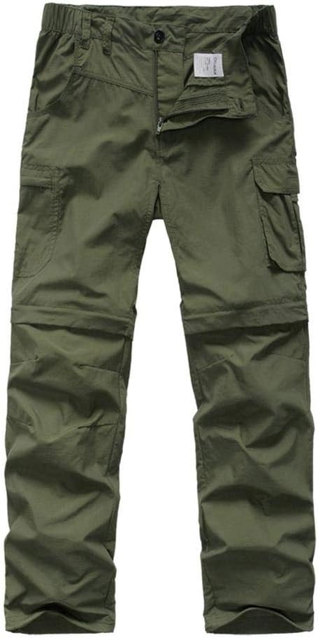 linlon Kids' Cargo Pants, Boy's Casual Outdoor Quick Dry Waterproof Hiking Climbing Convertible Trousers #9016