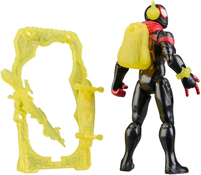 SPIDER-MAN Marvel ActionVerse Miles Morales Action Figure & Accessories, 4.5-Inch (11.4 CM) Super Hero Toys & Figures for Kids, Ages 4+