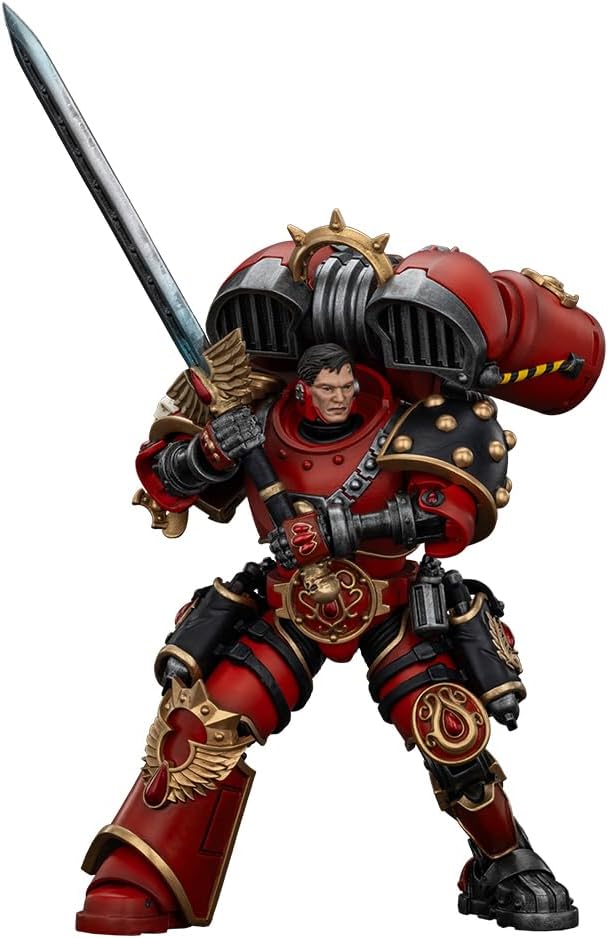 JOYTOY Warhammer The Horus Heresy 1/18 Action Figure Blood Angels Dominion Zephon Crafted Heavy Bolt Rifle Collection Model Birthday Gifts