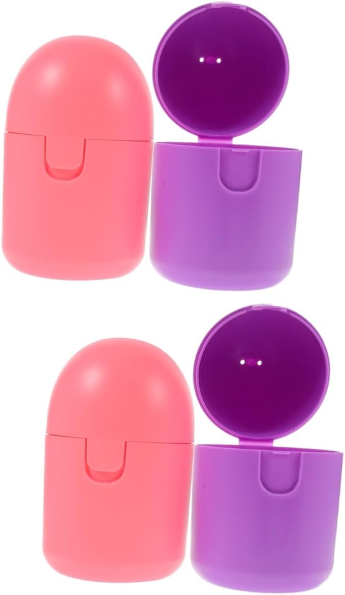 COLLBATH 4pcs Portable Female Storage Box for Cleaning Microwave Safe Holder Organizer for Personal Items
