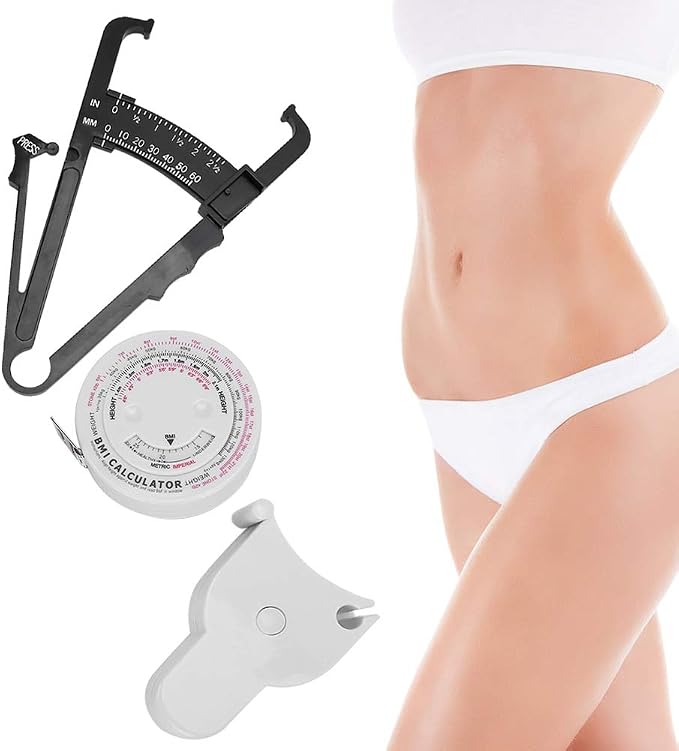 Body Fat Tester Retractable Waist Measuring Tape for Health Measurement BMI Tool Portable for Home Use