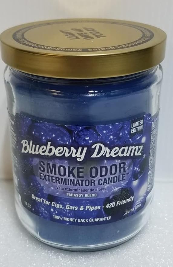 Smoke Odor Exterminator 13oz Jar of 6 Assorted Candles Orange Lemon Splash | Includes Cherry Bomb, Tropical Fiesta, Cool Cucumber & Honeydew, Coconut Grove, Mushroom Lounge