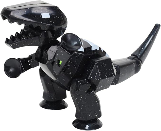 Zing Stikbot MEGA Dino T-Rex Single (Space Black), 6" Long x 3" Tall StikBot, Create Stop Motion Animation, Age 4+