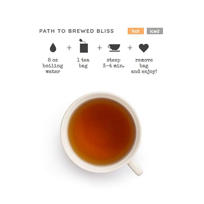 Good Earth Tea Sweet & Spicy Organic Caffeine Free Herbal Black Tea, 18 Teabags (Pack of 6)