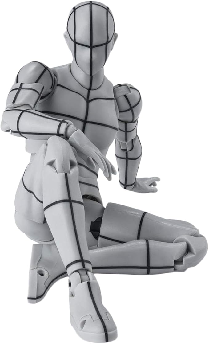 Kosik SHF Figuarts Body Kun -Wireframe- Sports Edition Figure (Gray Color Ver.) (Wireframe)