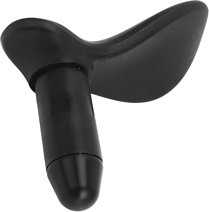 Manual Trigger Point Massage Tool Ergonomic Stress Relief Portable Thumb Massager for Body Deep Tissue Massage Neck Back Legs Rubber Metal Compact Lightweight (Small Round Cone Head)