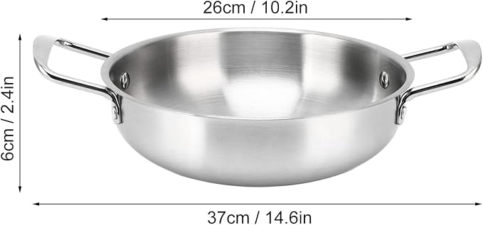 Korean Ramen Pot, 10 inch Ramen Cooking Pot with Double Handles | Fast Heating Ramen Noodle Cooker, Cooking Pot for Soup Noodle Pasta, Compatible with Gas & Induction Cooktop, Dishwasher Safe