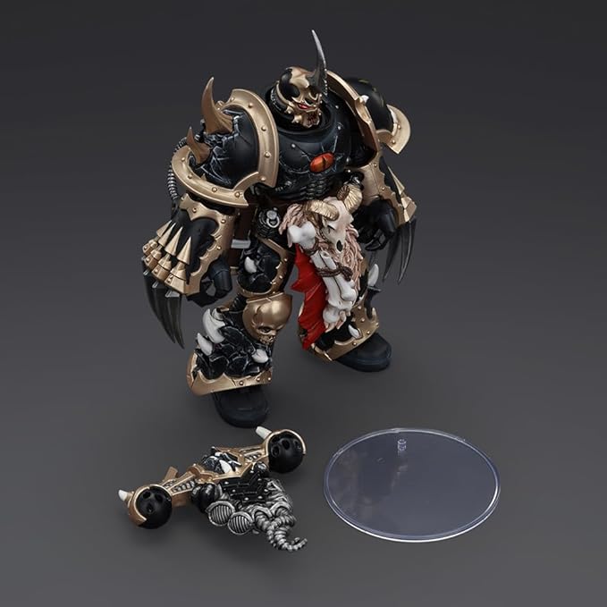 JOYTOY-Warhammer The Horus Heresy 1:18 Action Figure Chaos Space Marines Black Legion Chosen with Lightning Claws-Collection Model Birthday Gifts