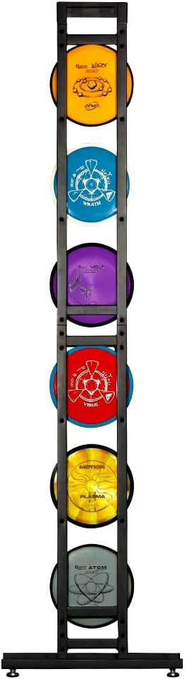 MVP Disc Sports Disc Station Disc Storage Rack (Choose Your Size and Color)