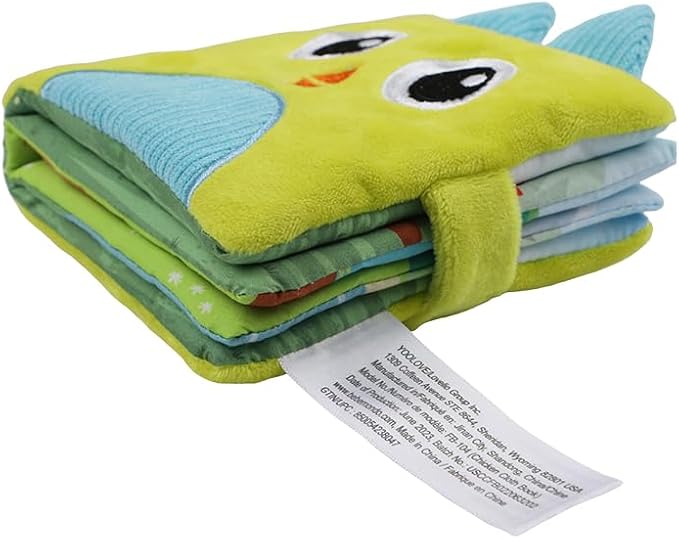 bebe mondo Farm Infants Toy – Chicken Soft Crinkle Books for Tummy Time, Infant Sensory Toy 0-6-12 Months, Touch and Feel Developmental Cloth Book, Shower Gift, Easter Baby Gifts for Boys Girls
