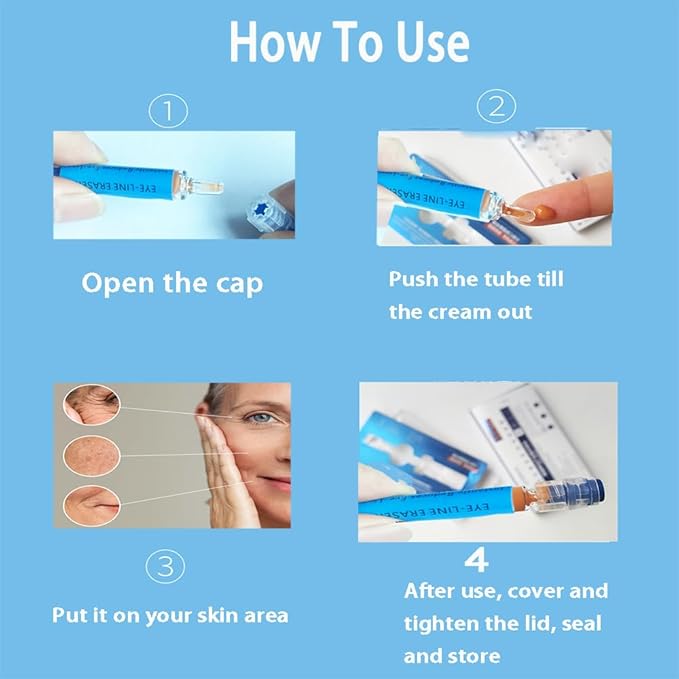 Under Eye Bags and Wrinkles Line Eraser,2Packs Update Instant Eye Cream for Puffiness Removal, Anti Aging Wrinkle Hydrating Smoothing Formula with Moisturizing Fine Lines Treatment for Women and Men