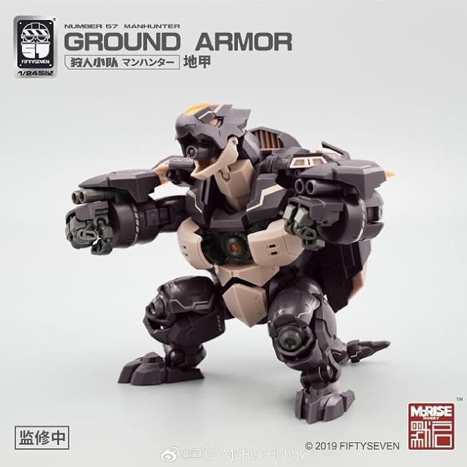 MORISE Hobby FIFTYSEVEN No.57 1/24 Action Figures - Manhunter Ground Armor - Model Kit,Highly Posable Collectible Model Ages 15+