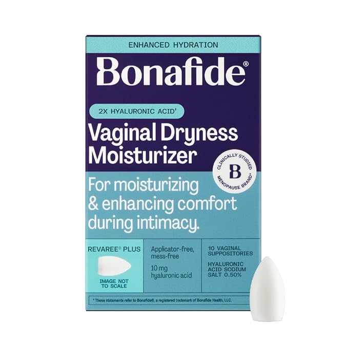 Bonafide Extra Strength Vaginal Moisturizer Revaree Plus – 10 mg Hyaluronic Acid – Hormone-Free – For Vaginal Dryness Associated with Pain & Sensitive Tissue – 1-Month Supply