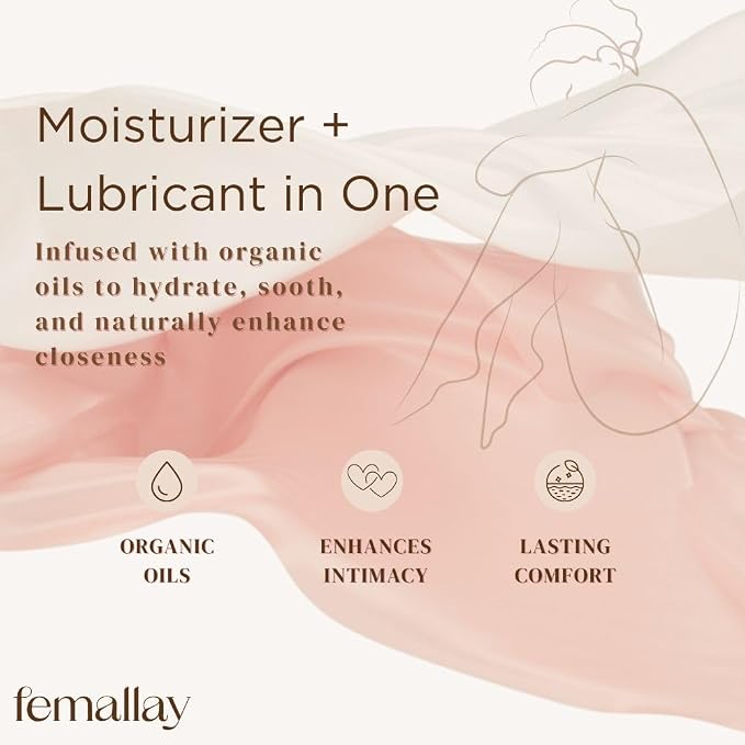 Femallay Organic Vaginal Melts – Coconut – Moisturizes and Refreshes – 14 Count + Applicator