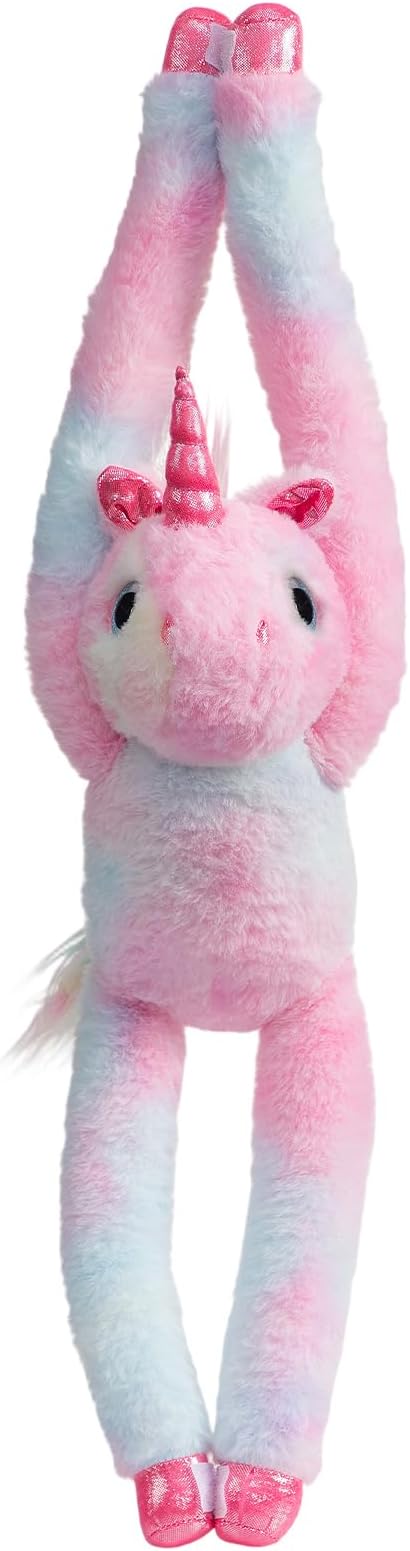 Hanging Rainbow Unicorn Stuffed Animal Stuffed Long Arm Unicorn Plush Toy for Kids Grandchildren Friends Family 20 inch