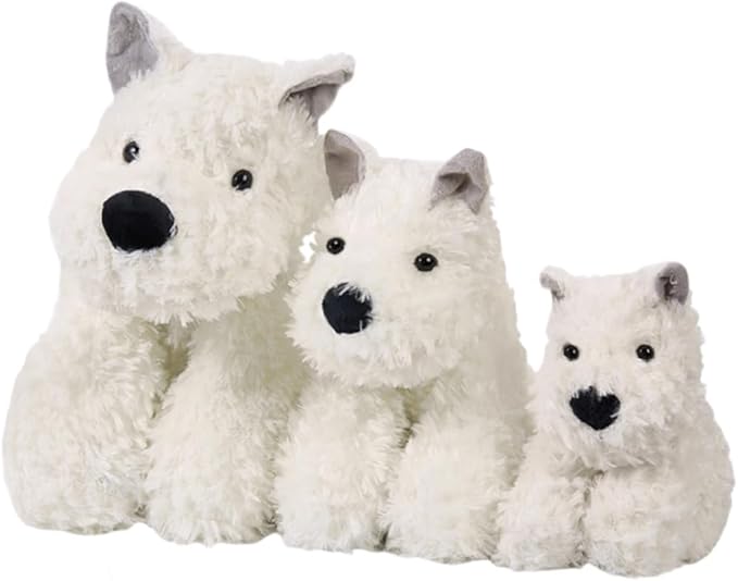 Adorable West Highland White Terrier Dog Plush Toy - 11.8" Soft Stuffed Animal Toy, Kid's Best Friend