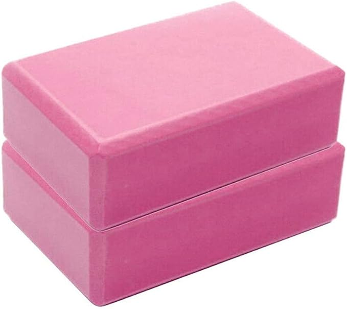 Yoga Blocks Bulk 2 Pack Supportive Latex-Free EVA Foam Yoga Blocks Set,9×6×3 Inches Non-Slip Surface Lightweight High Density Yoga Blocks for Exercise Pilates Stretching Meditation