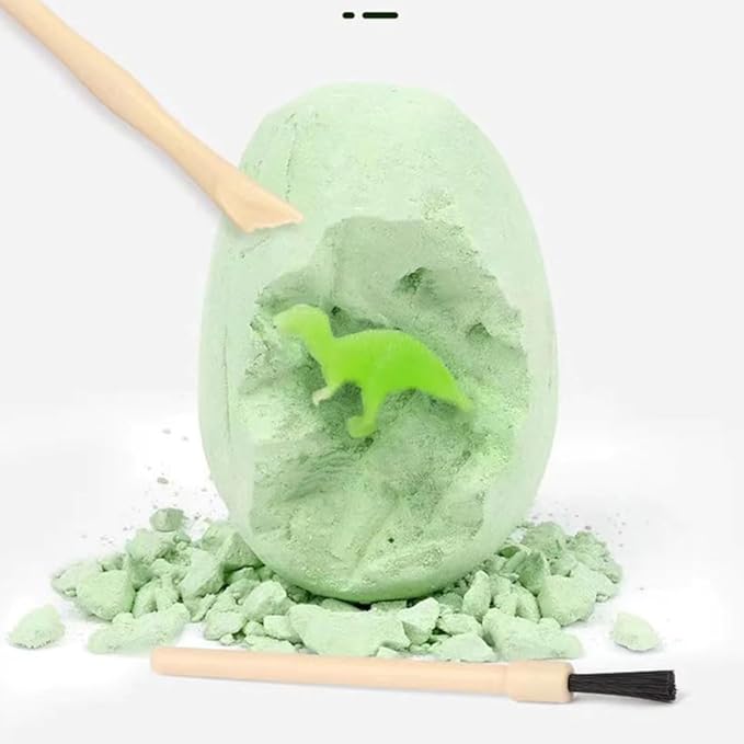 12-Pack Glow in The Dark Dinosaur Excavation Kit for Kids - Educational STEM Fossil Digging Egg Activity – Dig up & Discover Real Dino, Scientific Archaeology Set for Boys & Girls