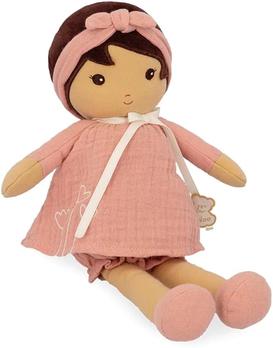 Kaloo - Tendresse - My First Fabric Doll Amadine (Large) - Cuddling with Plush Figure Toys - Forever Friend for Children - Encourages Imaginative Play - Machine Washable Convenience