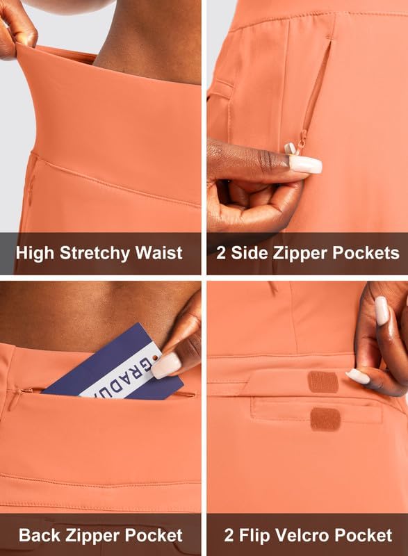 G Gradual Golf Skorts Skirts for Women with 5 Pockets Women's High Waisted Lightweight Athletic Skirt for Tennis Running