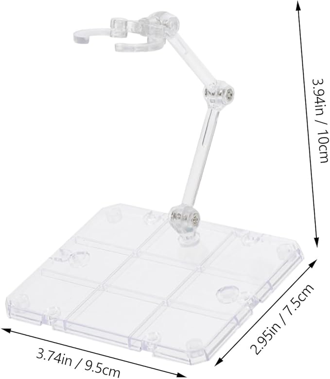 iplusmile 1set Fire Effects Action Figure Stand Diy Assembly Display Rack for Toy Models Clear Holder with Sturdy Base for Organizing Dolls and Figurines