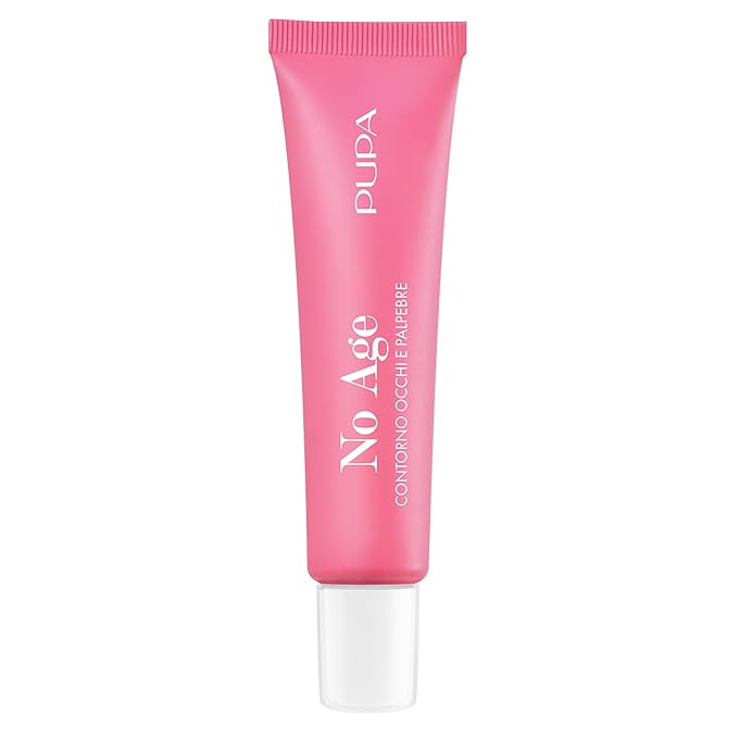 Pupa Milano No Age Contour and Eyelids, 0.5 oz, Eye Cream, Under Eye Cream, Eye Firming, Plumping, with Cranberry Extract, Brightening Eye Cream